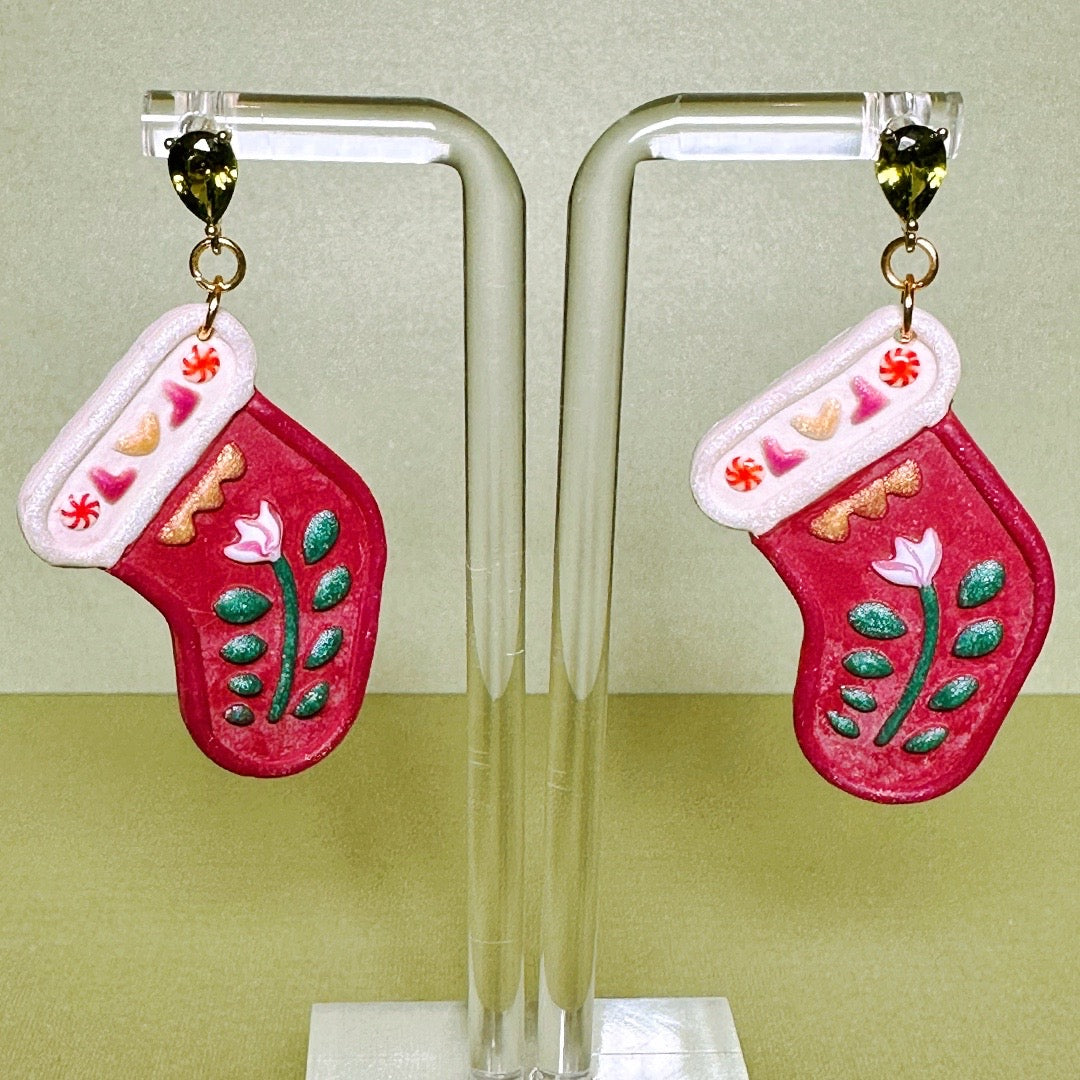 Folk Christmas Stocking Dangles