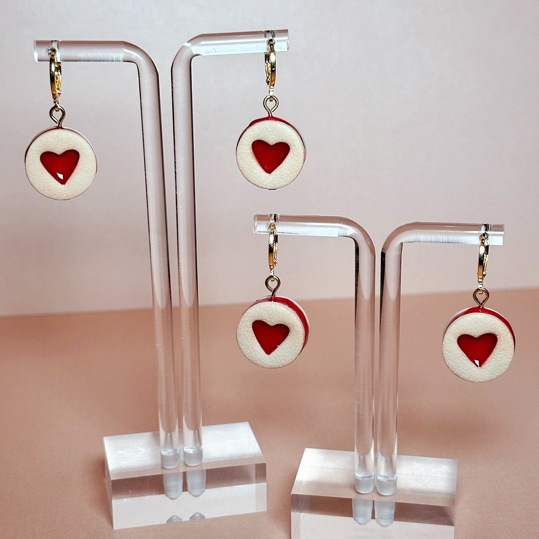 Heart Linzer Cookie Dangles