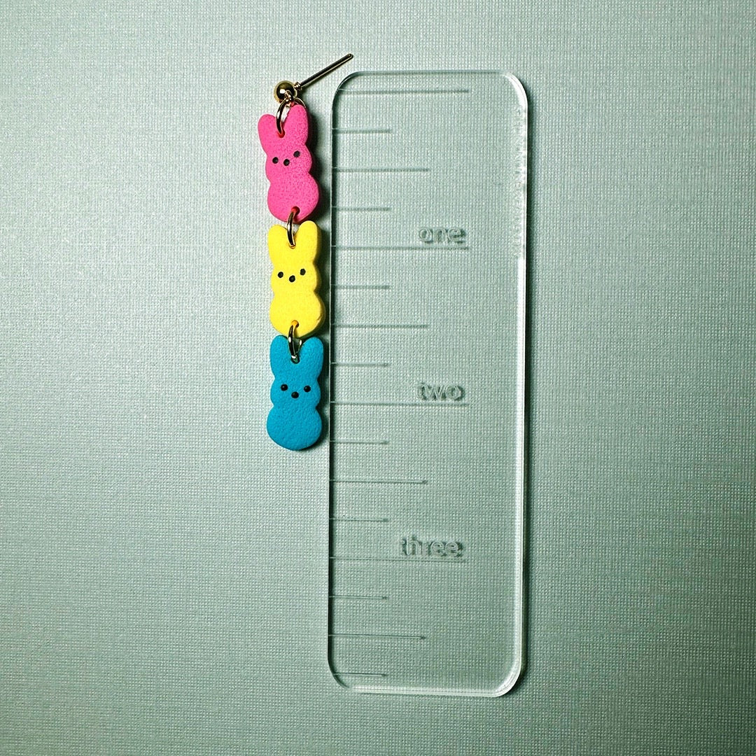 Mini Bunny Peeps Trio Dangles