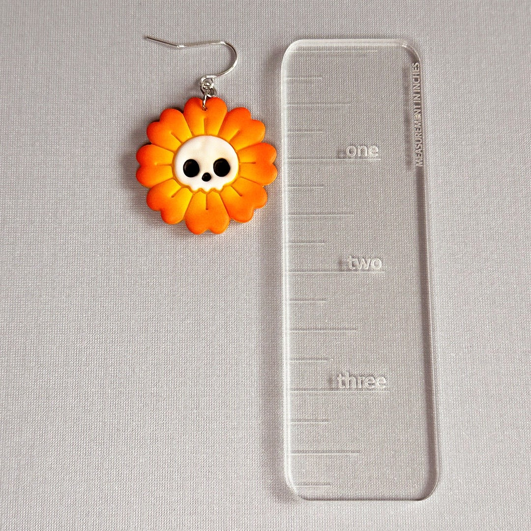 Skull Flower Dangles