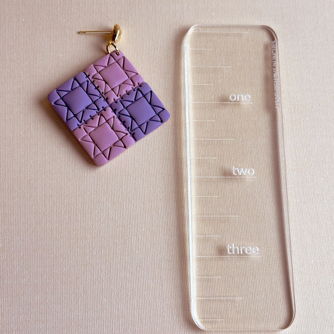 Quilted Square Dangles