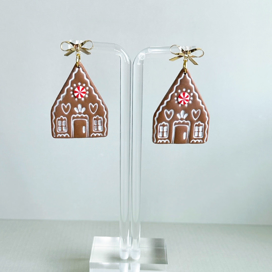 Gingerbread House Dangles