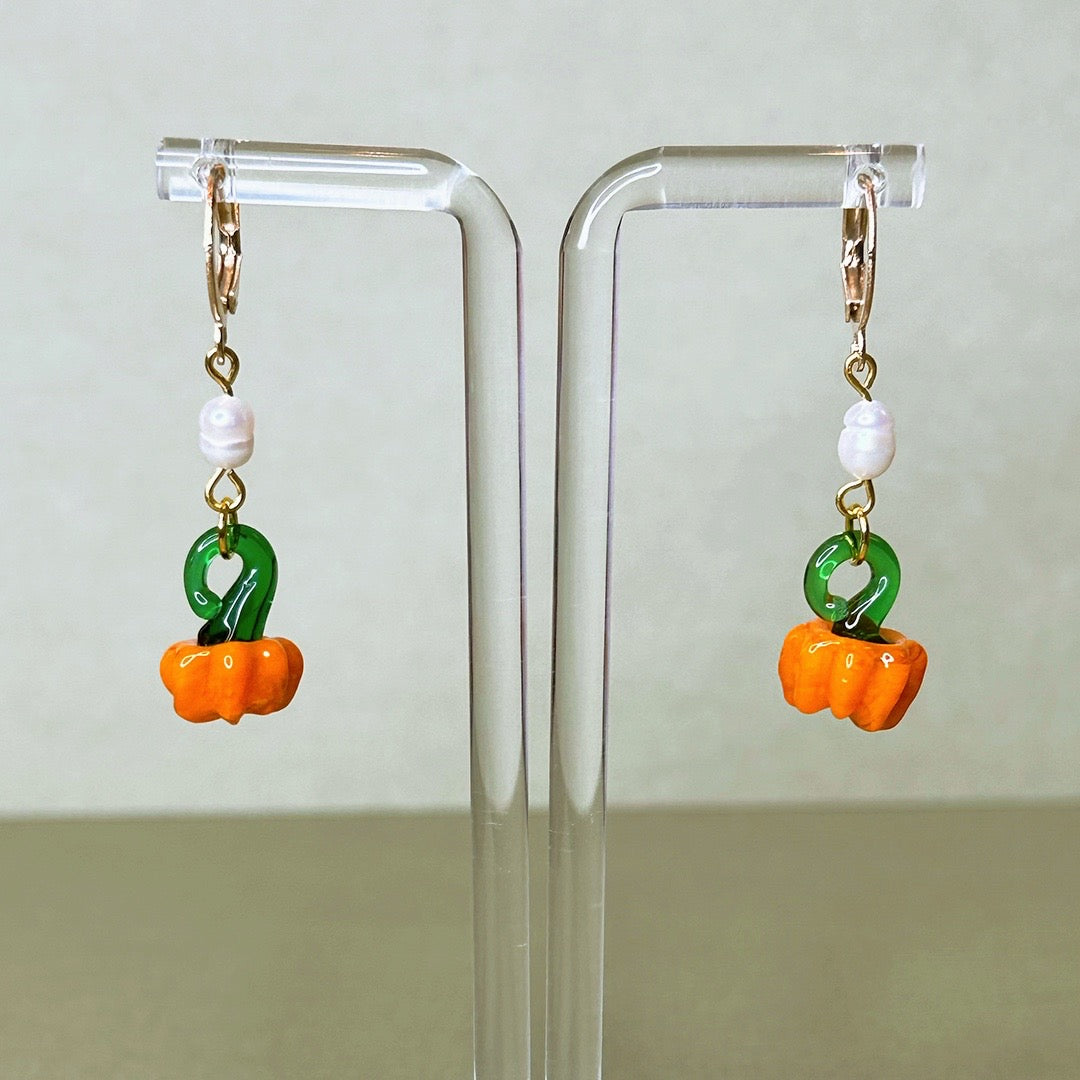 Pumpkin Bead Dangles
