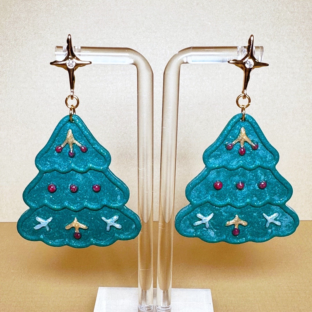 Large Folk Christmas Tree Dangles