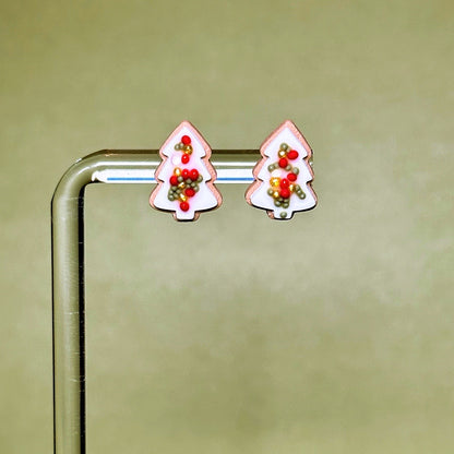 Sprinkle Christmas Cookie Studs