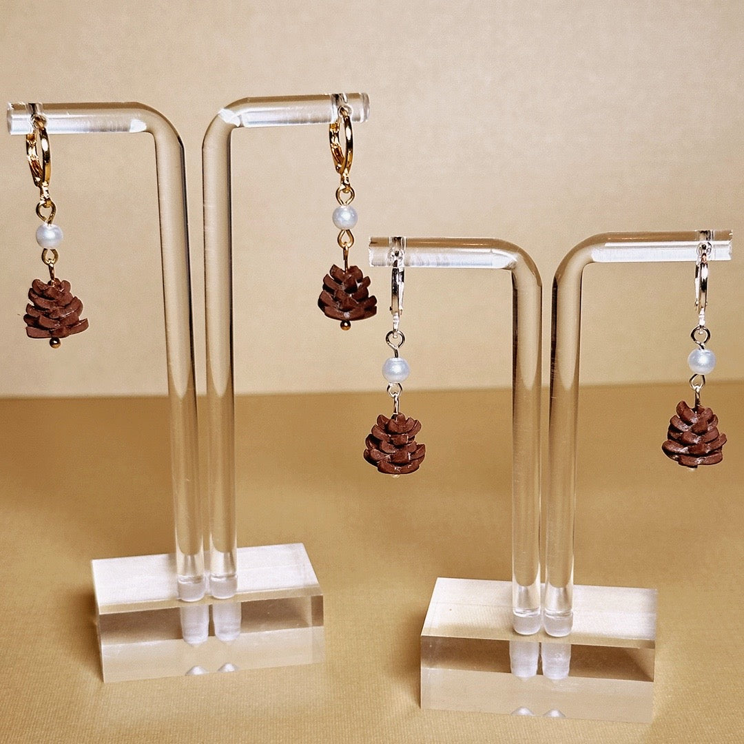 Pinecone Beaded Dangles