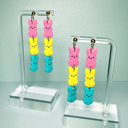 Mini Bunny Peeps Trio Dangles