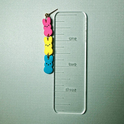 Mini Bunny Peeps Trio Dangles
