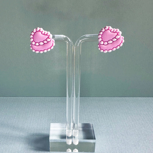 Heart Cake Studs