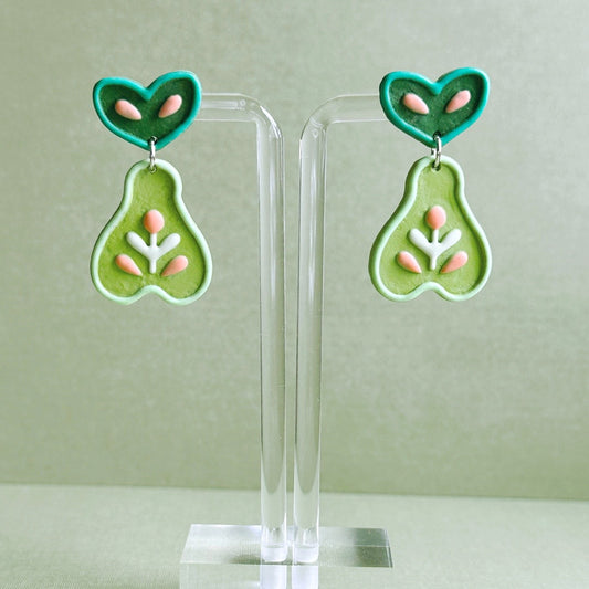 Folk Pear Dangles