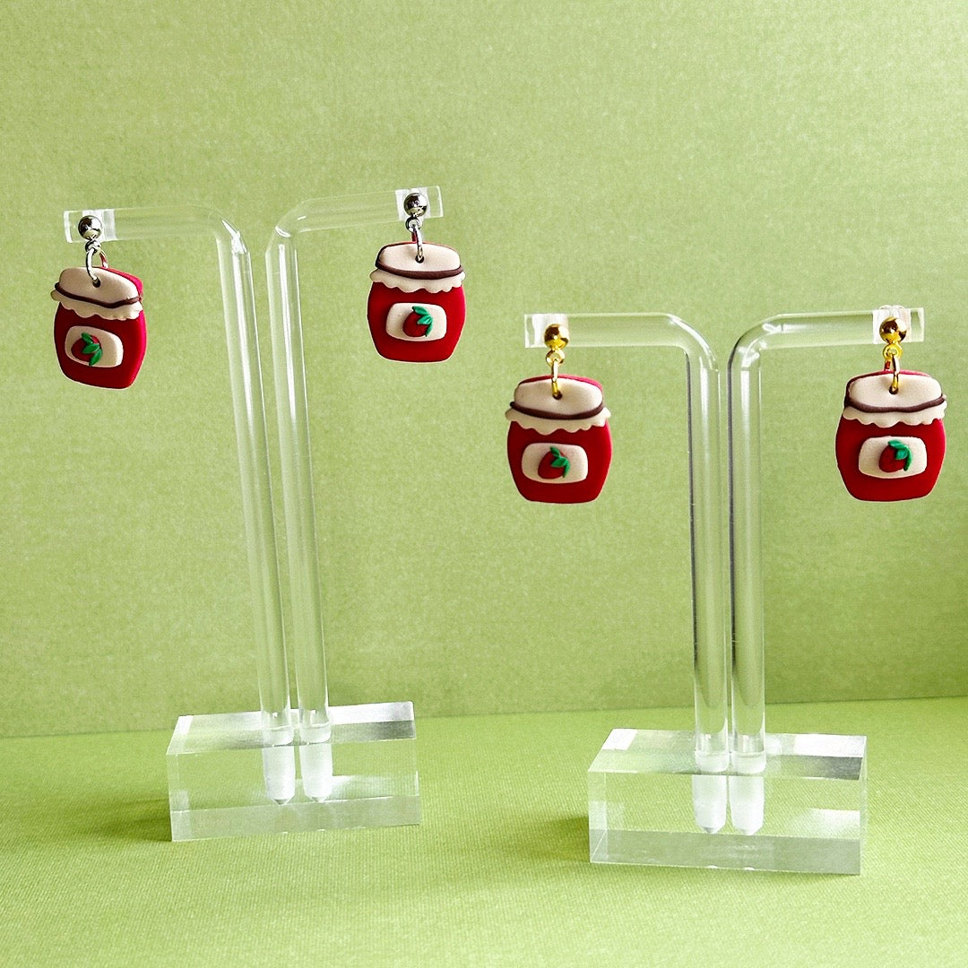 Strawberry Jam Jar Dangles
