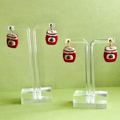 Strawberry Jam Jar Dangles