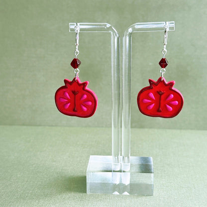Folk Pomegranate Dangles