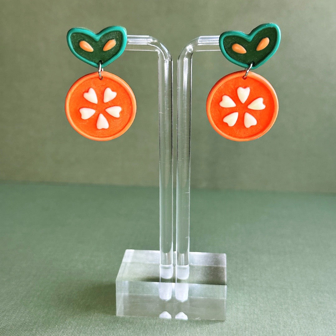 Folk Orange Dangles