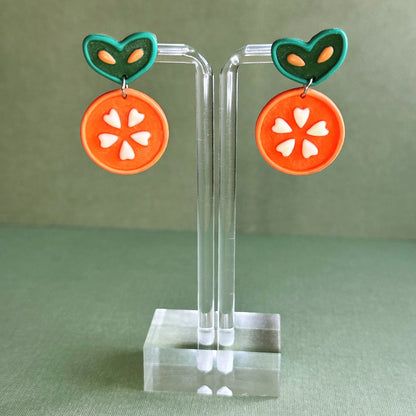 Folk Orange Dangles