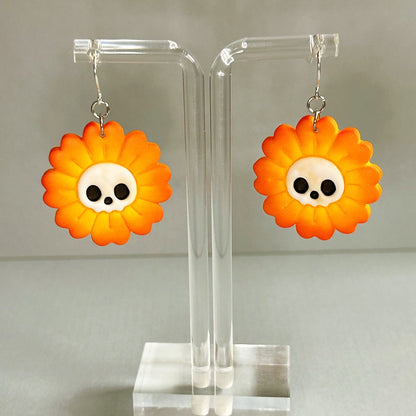 Skull Flower Dangles