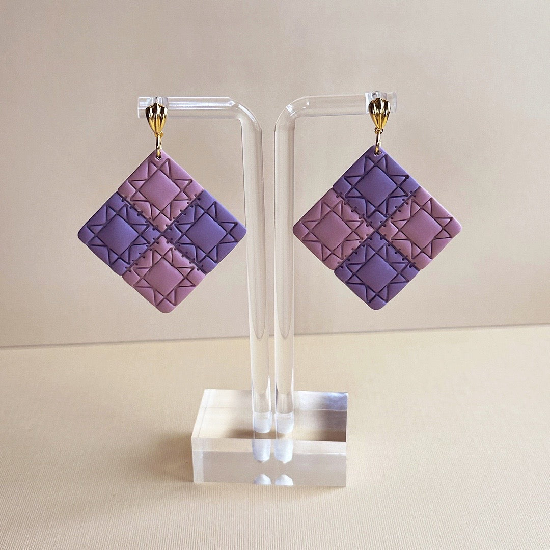 Quilted Square Dangles