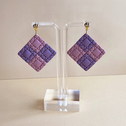 Quilted Square Dangles