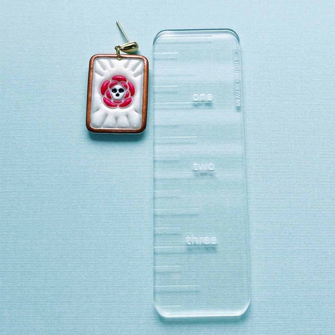 Skull Rose Tarot Card Dangles