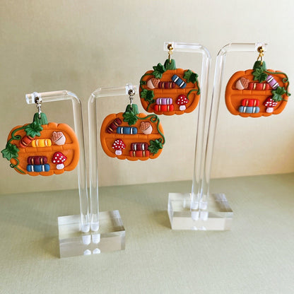 Pumpkin Bookshelf Dangles