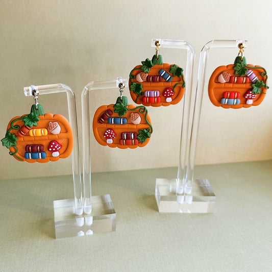 Pumpkin Bookshelf Dangles