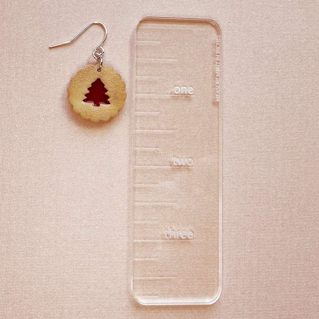 Christmas Tree Linzer Cookie Dangles