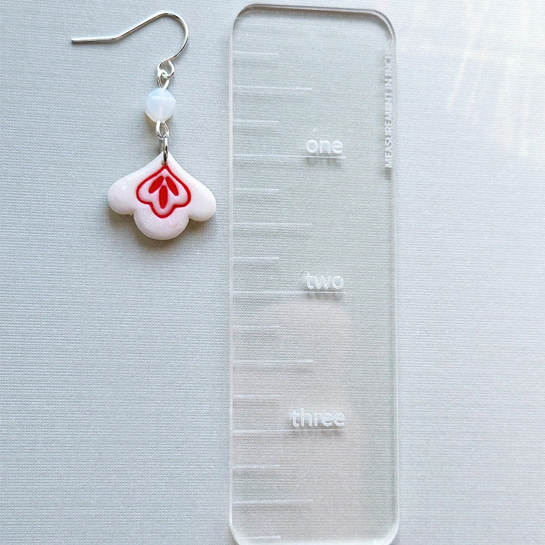 Scandi Folk Scallop Dangles