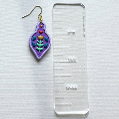 Folk Ornament #2 Dangles