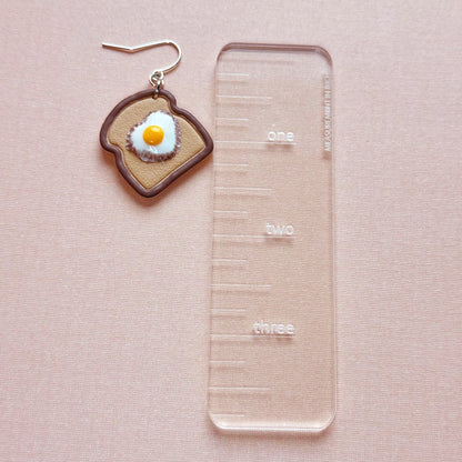 Heart Fried Egg Toast Dangles