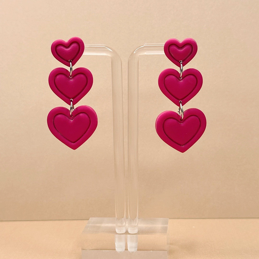 Heart Trio Dangles