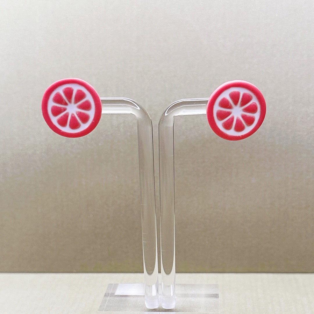 Citrus Grapefruit Slice Studs