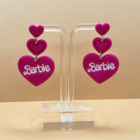 Barbie Heart Trio Dangles
